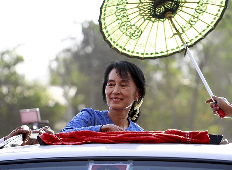 Nobel Laureate Suu Kyi. Photo by Htoo Tay Zar, OpenMyanmar Photo Project
